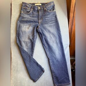 Ella Moss Dark Blue Straight Leg Jeans